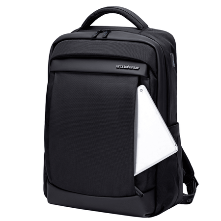 Plecak miejski czarny męski wodoodporny na laptopa 15,6" do pracy Arctic Hunter B00478 black