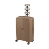Zestaw walizek twardych podróżnych beżowych 3 szt. S, M, L polipropilen na kółkach 7918 Champagne
