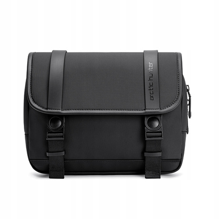 Torebka listonoszka czarna na ramię miejska wodoodporna elegancka na tablet 10,2″ 5,8 l Arctic Hunter K00568Black