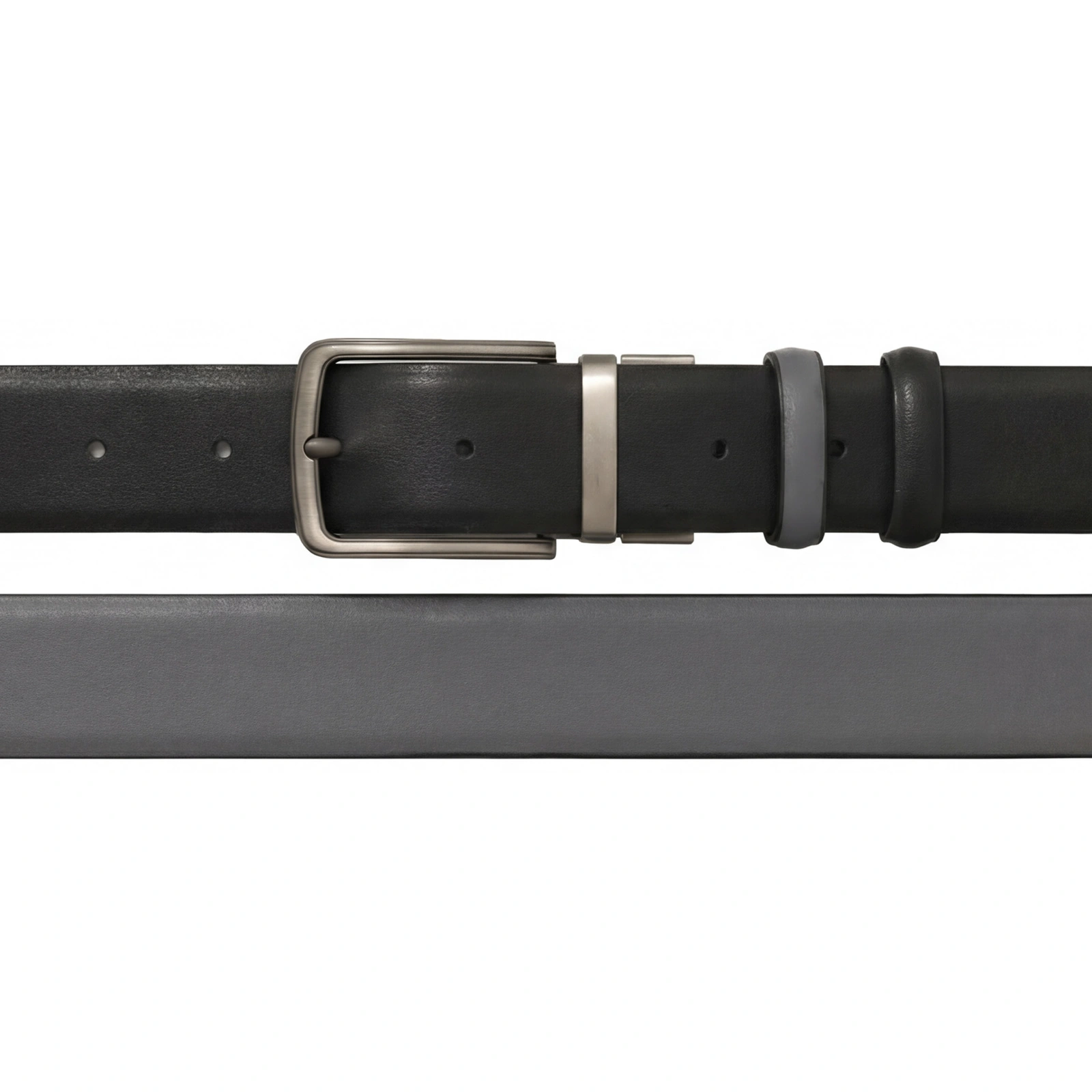 Męski pasek klasyczny skórzany do spodni dwustronny czarny szary elegancki pol_pl_Meski-pasek-klasyczny-skorzany-do-spodni-dwustronny-czarny-szary-elegancki-297_2