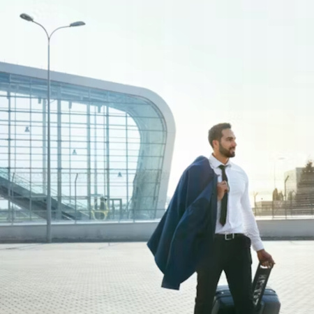 Duża walizka podróżna ciemnoszara na kółkach – lekka i wytrzymała walizka do samolotu 100 L Wowbag 7905 L dark grey