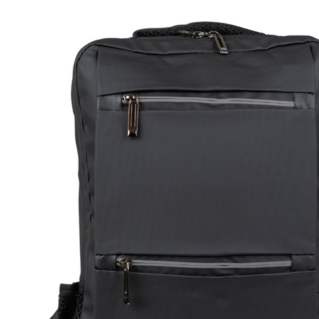 Plecak czarny, szkolny, miejski, damski, męski, nowoczesny, pojemny plecak dla laptopa 15,6", idealny na co dzień, do szkoły i pracy VIO BK91105 black