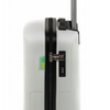 Mała walizka biała kabinowa – podróżna, elegancka, lekka, wytrzymała i praktyczna na kółkach Wowbag 7918 S white