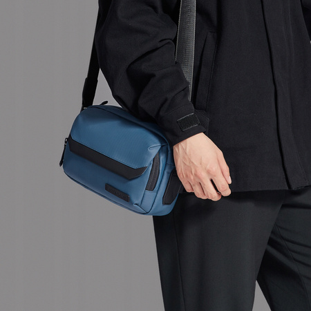 Torebka listonoszka niebieska damska męska na ramię stylowa miejska uniwersalna 3 l Arctic Hunter YB00518 Blue