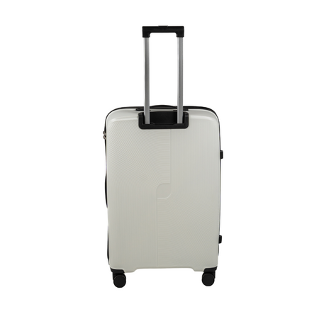 Komplet walizek podróżnych biały 3 szt. nowoczesny zestaw walizek lekkich i wytrzymałych Wowbag 7918 White