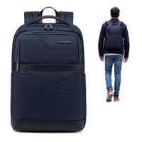 Plecak miejski niebieski, biznesowy i wodoodporny, na laptop, 15 l, wygodny i elegancki. Arctic Hunter B00670 Blue.