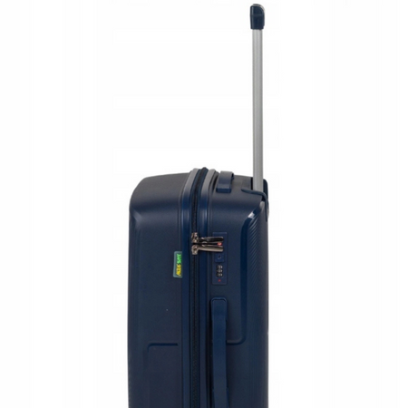 Walizka podróżna ciemnoniebieska duża na kółkach – lekka, wytrzymała i elegancka do samolotu Wowbag 7918L dark blue