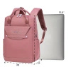 Elegancki plecak różowy damski miejski na laptop modny na studia do pracy