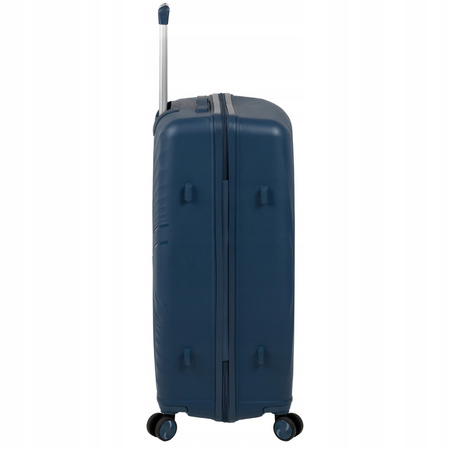 Duża walizka podróżna ciemnoniebieska na kółkach – lekka, elegancka i wytrzymała 100 L Wowbag 7905 L dark blue