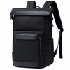 Czarny plecak biznesowy miejski, 18,7 l, wodoodporny, na laptop 15,6", stylowy i pojemny. Arctic Hunter B00684 Black.