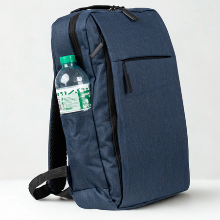 Plecak młodzieżowy nowoczesny szkolny niebieski na laptopa 15,6" z USB HN212701 blue