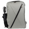 Plecak szkolny młodzieżowy szary z USB, pojemny, na laptop, do szkoły, studiów, pracy i wycieczek Wowbag BK91109 grey