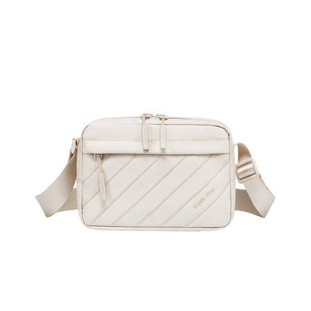 Torebka damska na ramię listonoszka biała modna elegancka miejska wodoodporna stylowa 2,6  l Super5 FKB754White