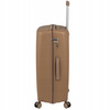 Walizka duża beżowa elegancka walizka podróżna na kółkach do samolotu lekka i wytrzymała Wowbag 7900 L champagne