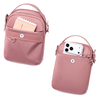 Torebka saszetka damska crossbody mała na ramię nylonowa ciemnoróżowa stylowa