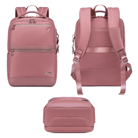 Plecak dla kobiety dziewczyny różowy elegancki modny na laptop na codzień