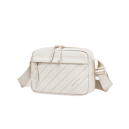 Torebka damska na ramię listonoszka biała modna elegancka miejska wodoodporna stylowa 2,6  l Super5 FKB754White