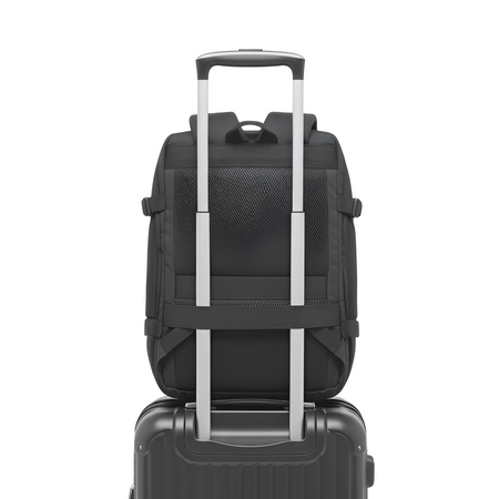 Plecak czarny kabinowy podróżny 50x33x20 na pokład Wizzair LOT VIO WJ8423 black