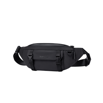 Nerka męska czarna wodoodporna miejska na pas i ramię stylowa funkcjonalna 3,5 L Super Five FXB755Black