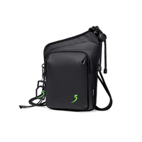 Saszetka na ramię czarna wodoodporna miejska męska damska sportowa stylowa młodzieżowa FKB515Black