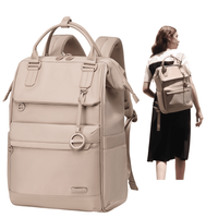 Plecak damski miejski beżowy modny dla dziewczyny do pracy na studia na codzień CHANTRIA CB0788khaki