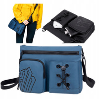 Torebka listonoszka niebieska modna elegancka wodoodporna na ramię miejska stylowa uniwersalna  Arctic Hunter K00535Blue