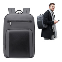 Plecak miejski męski szary na laptop 15,6" na co dzień do pracy do samolotu