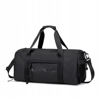 Torba sportowa czarna 25 l miejska, wodoodporna, modna i pojemna na siłownię i podróż. Arctic Hunter LX00537 Black.