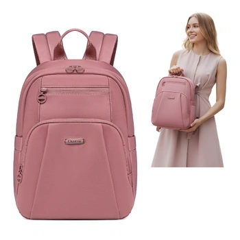 Plecak damski miejski róż dla dziewczyny mały elegancki modny na co dzień