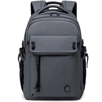 Szary plecak miejski młodzieżowy, na laptop, 25 l, idealny do studiów, na uczelnię i do pracy. Arctic Hunter B00531 Grey.