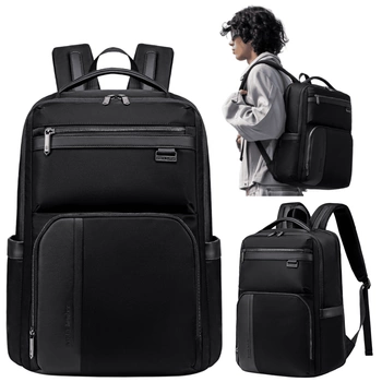 Plecak miejski czarny elegancki do pracy nowoczesny pojemny na laptopa 15,6" Arctic Hunter B00808 black