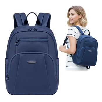 Niebieski plecak miejski damski, 9,3 l, wodoodporny i stylowy. Na studia, do pracy i na co dzień. CHANTRIA CB770bl.