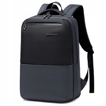 Szary plecak miejski biznesowy, 10 l, na laptopa 15,6", wodoodporny, elegancki i funkcjonalny. Arctic Hunter B00681 Grey