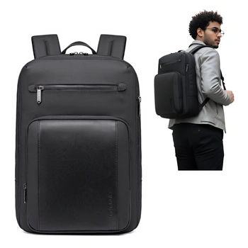 Plecak męski elegancki czarny rozszerzane komory 40X30X20 do samolotu