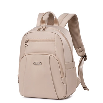 Beżowy plecak miejski damski, na iPada 10,9", wodoodporny, 9,3 l. Na studia i co dzień. CHANTRIA CB770khaki.