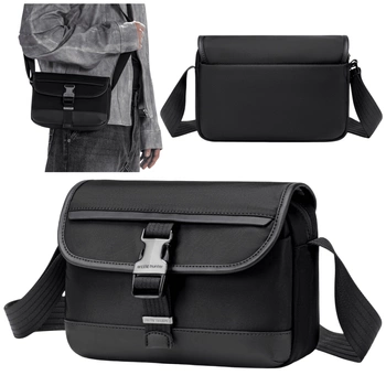 Torebka na ramię, mała, męsko-damska listonoszka,na dokumenty,na co dzień Arctic Hunter KB00828 black