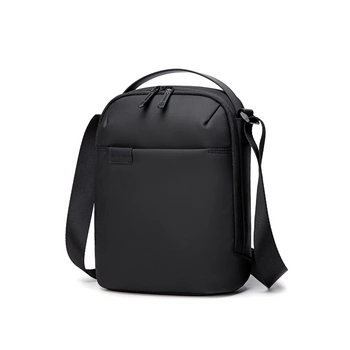 Saszetka męska czarna na ramię biznesowa torba miejska wodoodporna stylowa funkcjonalna 5,8 L Arctic Hunter K00579Black