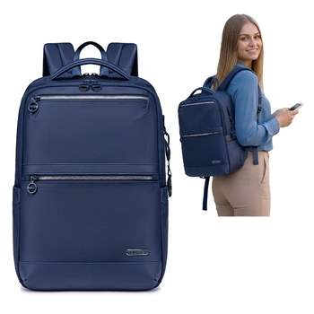 Plecak damski niebieski miejski dla dziewczyny pojemny na studia do pracy