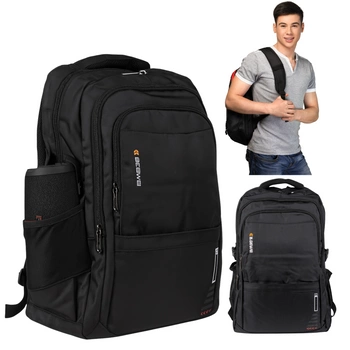 Miejski młodzieżowy plecak — do szkoły na pracę podróże wodoodporny pojemny Wowbag BG82237 black