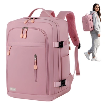 Podróżny plecak różowy bagaż kabinowy 40x30x20 darmowy na pokład WizzAir