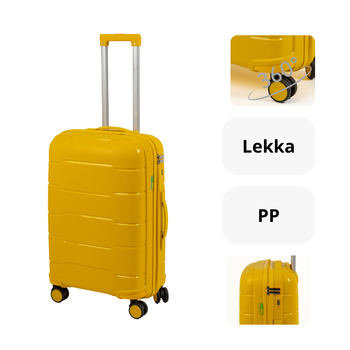 Walizka Wowbag średnia 6910 M yellow