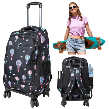 Plecak na 4 kółkach  pojemny z teleskopową rączką dla chłopców i dziewczynek VIO 20613 baloon