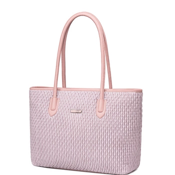 Torba damska shopper różowa na ramię 17,9 l elegancka, pojemna, na co dzień i do pracy z zamkiem. CHANTRIA CB800 Pink.